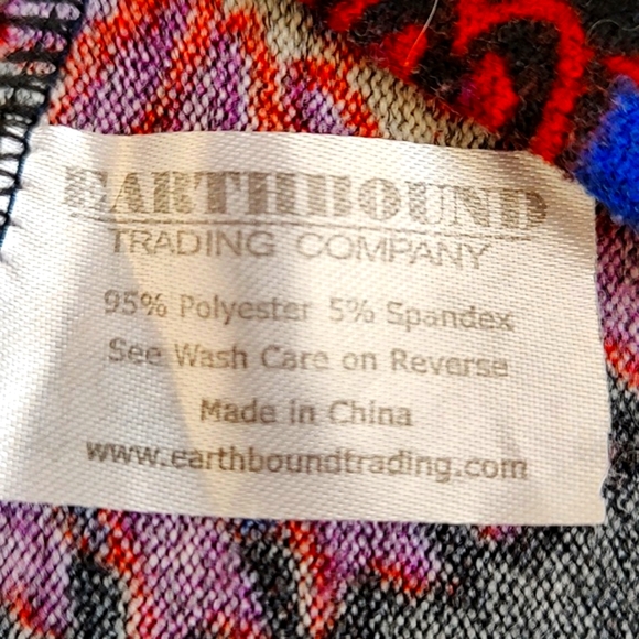 Earthbound Urban Nomad Womans Paisley Long Sleeves Embroidered Dress S/M - Picture 10 of 10